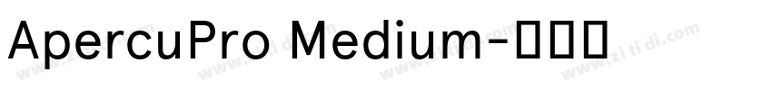 ApercuPro Medium字体转换